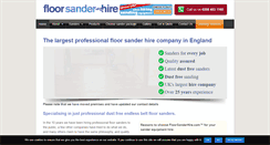 Desktop Screenshot of floorsanderhire.com