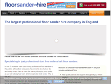 Tablet Screenshot of floorsanderhire.com